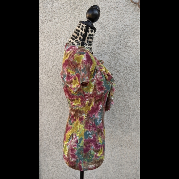 Karen Kane Multicolor blouse with ruffle - Small - Picture 7 of 8